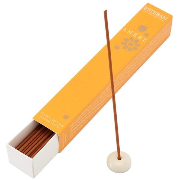 日本香堂 エステバン アンバー スティック 40本入 4902125989924 1個（直送品）