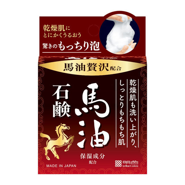 明色化粧品 明色うるおい泡美人　馬油石鹸 4902468237041 1個(80G)（直送品）