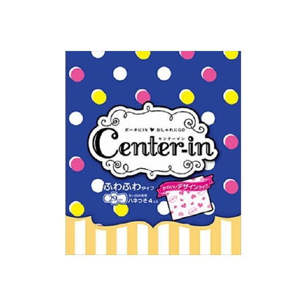 【生理用品】 ユニ・チャーム センターインふわふわタイプ多い日夜4枚 4903111341771 1個(4枚)（直送品）