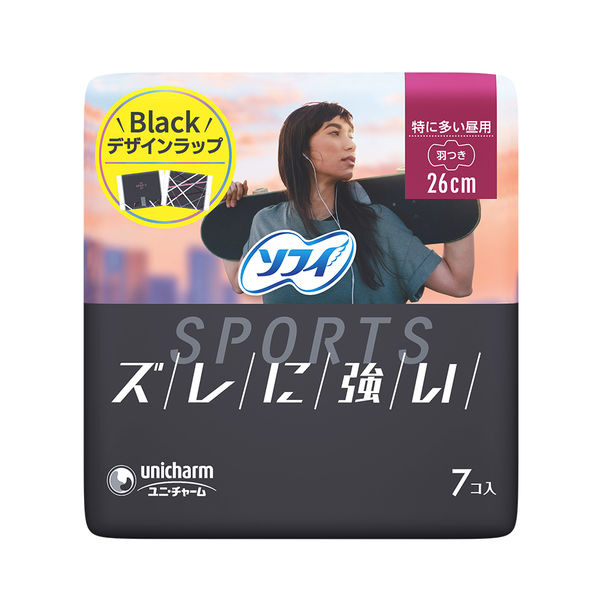 【生理用品】 ユニ・チャーム ソフィSPORTS260羽つき7枚 4903111359752 1個(7枚)（直送品）