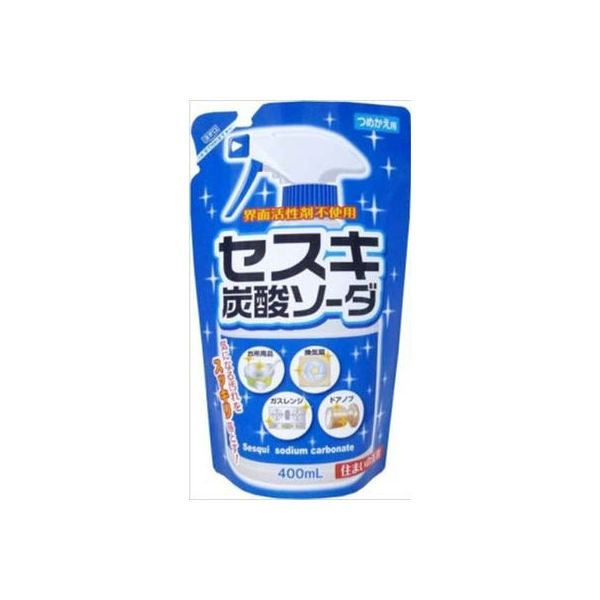ロケット石鹸 セスキ炭酸ソーダ スプレー 詰替え 400ml 4903367092724 1個(400ML)（直送品）