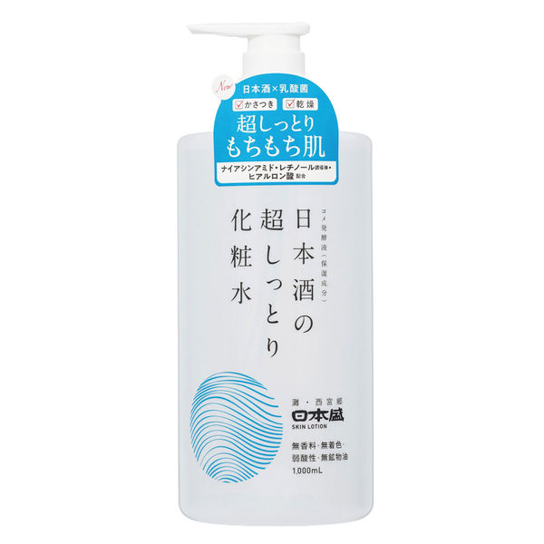 日本盛 日本酒の超しっとり化粧水 4904070074304 1個(1000ML)（直送品）