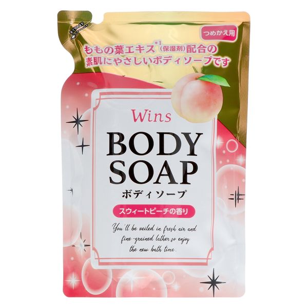 日本合成洗剤 ウインズボディソープ桃の葉詰替340G 4904112830981 1個(340G)（直送品）