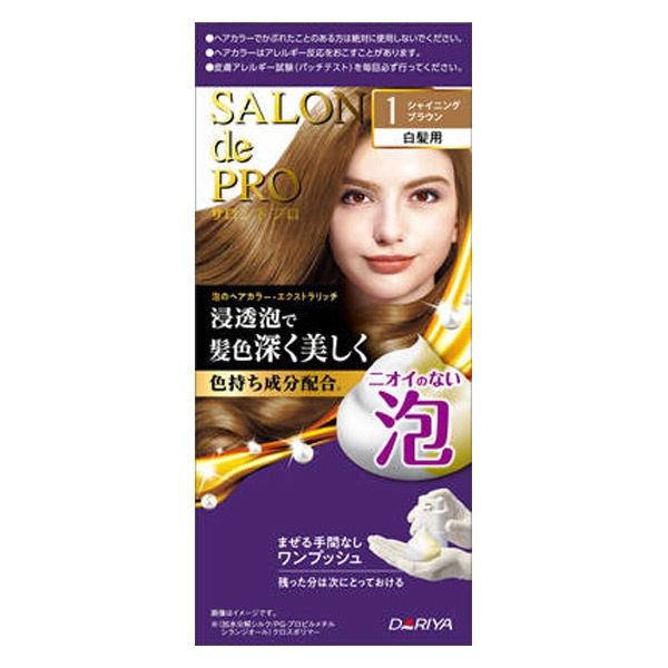 ダリヤ サロンドプロ 泡のヘアカラー・エクストラリッチ（白髪用）1＜シャイニングブラウン＞ 4904651124251 1個（直送品）