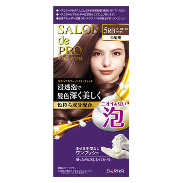 ダリヤ サロンドプロ 泡のヘアカラー・エクストラリッチ（白髪用）5RB＜ダークロイヤルブラウン＞ 4904651124336 1個（直送品）