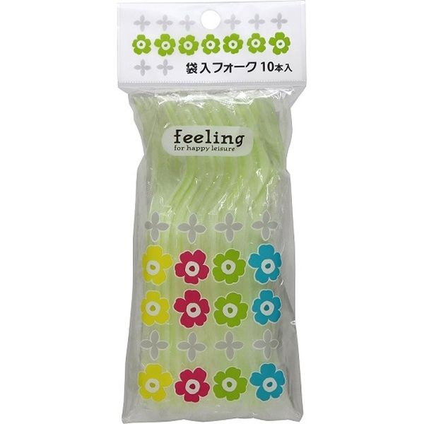 大和物産 フィーリング 袋入フォーク 4904681651796 1個(10本)（直送品）