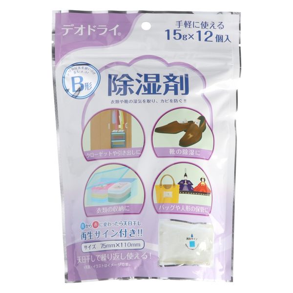 豊田化工 デオドライ除湿剤15G×12包 4935904216225 1パック(12個入)（直送品）