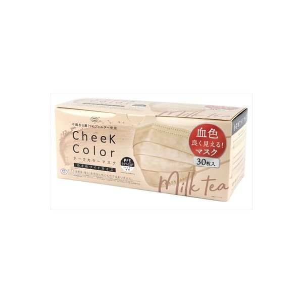 富士 cheek color mask  ミルクティ 4944109315312 1個(30枚)（直送品）