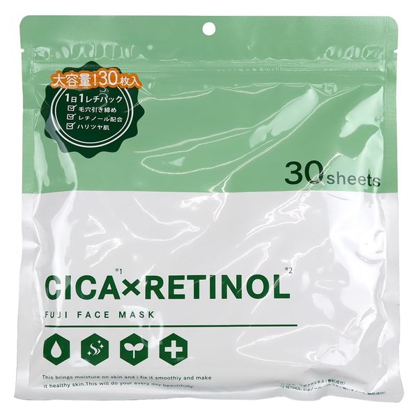 富士 CICA×RETINOLフェイスマスク30枚入 4944109316364 1個(30枚)（直送品）