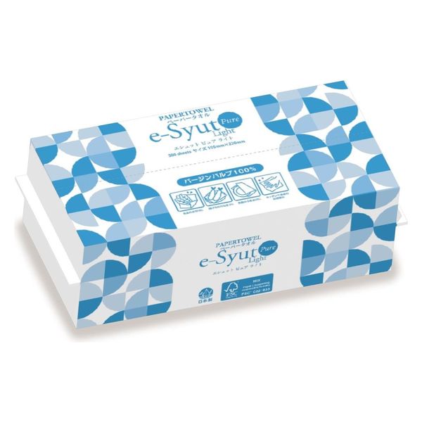 丸住製紙 ペーパータオルエシュットピュアライト300枚 4948258002413 1個(300枚)（直送品）