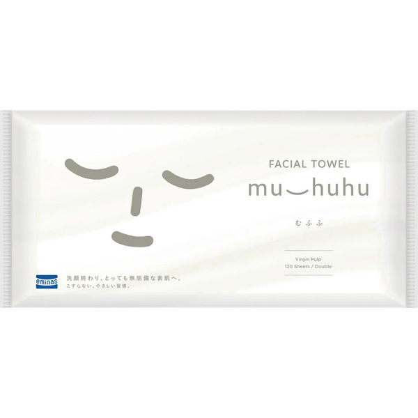 丸住製紙 エミナスeminas FACIAL TOWELむふふ 4948258007821 1パック(120組)（直送品）
