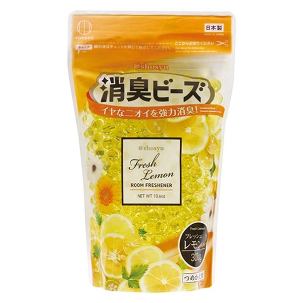 小久保工業所 アットショウシュウ消臭ビーズ　フレッシュレモン　詰め替え用 4956810239573 1個(300G)（直送品）
