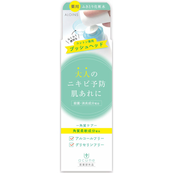 アロインス化粧品 アキュネ　薬用ふきとりローションＵ　２００ｍｌ 4956962111352 1個(200ML)（直送品）