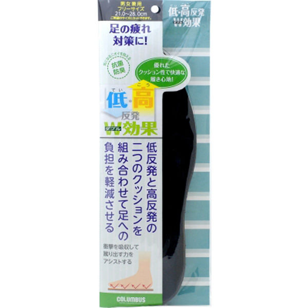 コロンブス 低・高反発W効果インソール 4971671187870 1個（直送品）
