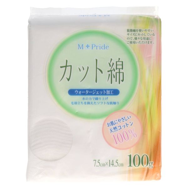 コットン・ラボ M-pride医療脱脂綿（カット綿）100g 4973202401028 1個(100G)（直送品）