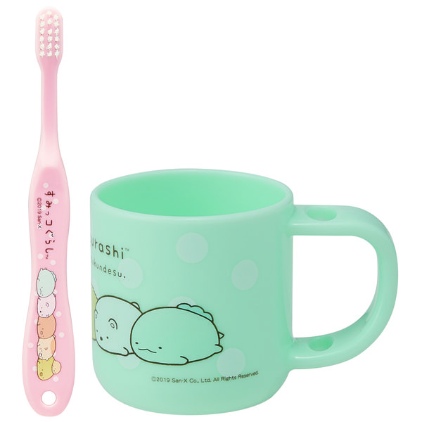 スケーター スタンド付コップ歯ブラシセット すみっコぐらし 4973307492334 1個（直送品）