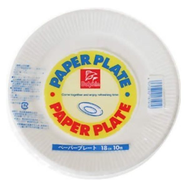 日本デキシー DNペーパープレート 18CM 10P 4975810181910 1個(10枚)（直送品）