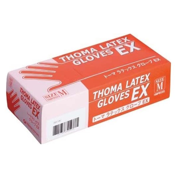 宇都宮製作 トーマラテックスグローブEX Mサイズ100枚 4976366002377 1個(100枚)（直送品）