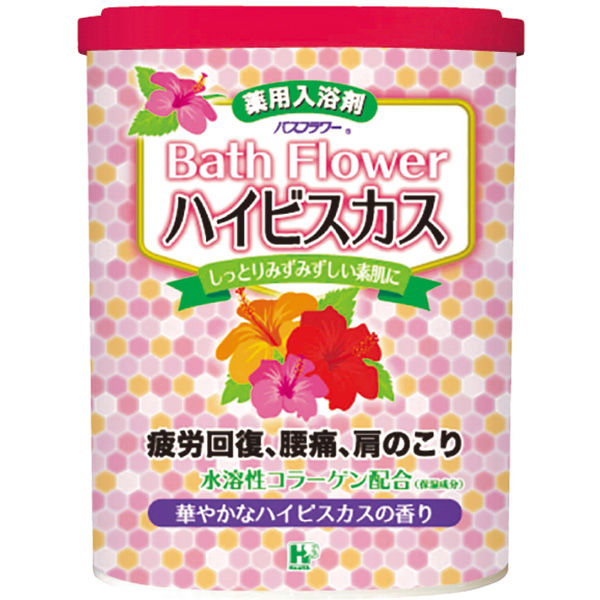 ヘルス 薬用入浴剤 バスフラワー ハイビスカス 4976552039194 1個(680G)（直送品）