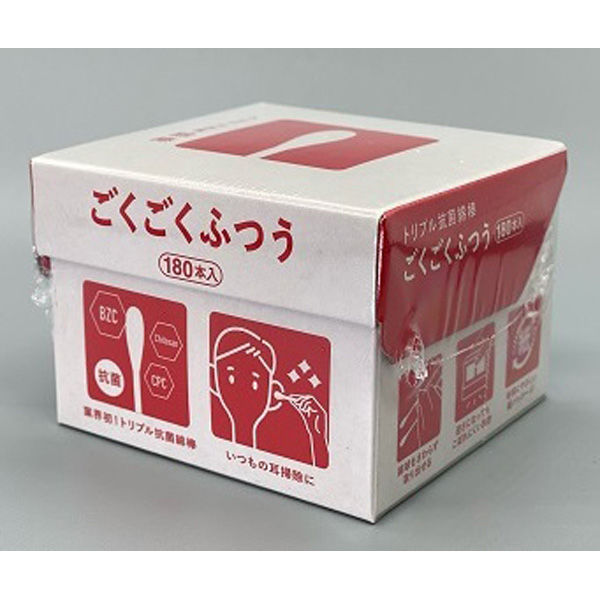 平和メディク トリプル抗菌綿棒ごくごくふつう 4976558003885 1個(180本)（直送品）