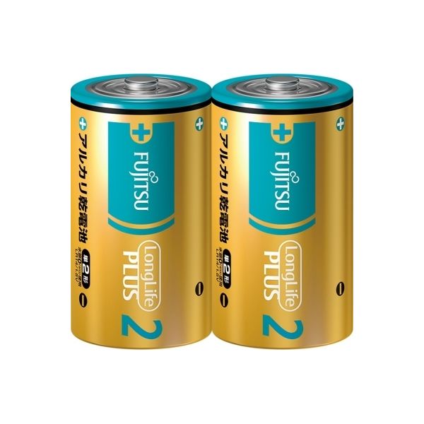 FDK 富士通ロングライフプラス単2 2個 LR14LP（2S） 4976680276355 1個(2本)（直送品）