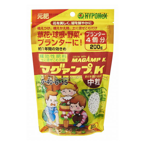ハイポネックスジャパン ハイポネックス マグァンプK中粒 4977517012856 1個(200G)（直送品）