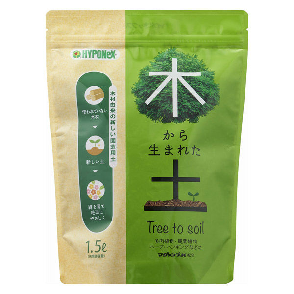 ハイポネックスジャパン ハイポネックス 木から生まれた土 4977517059035 1個(1500L)（直送品）