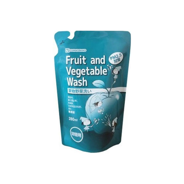 地の塩社 Fruit and Vegetable Wash 果物野菜洗い洗浄 4982757815174 1個(280ML)（直送品）