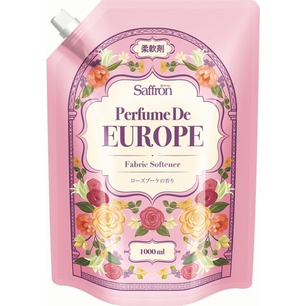 トイレタリージャパンインク 香りサフロン柔軟剤パフュームドヨーロッパ ローズブーケの香り大容量 4985275797304 1個(1000ML)（直送品）