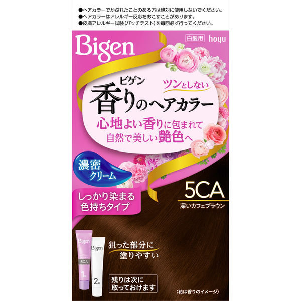 ホーユー ビゲン 香りのヘアカラー クリーム 5CA 深いカフェブラウン 4987205051470 1個(80G)（直送品）