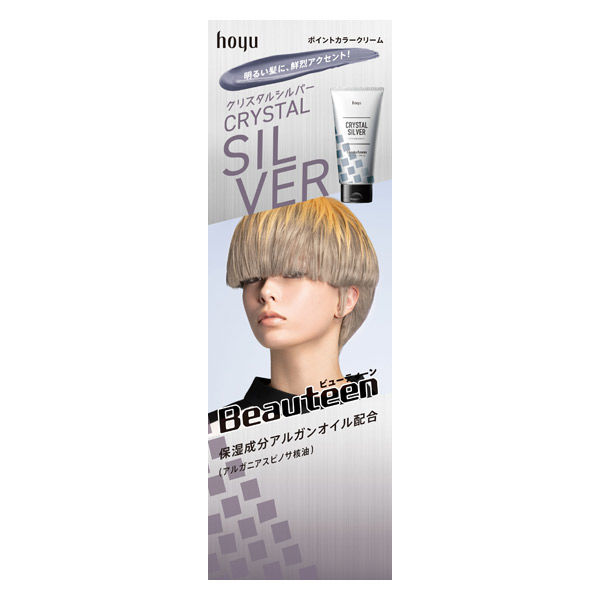 ホーユー ビューティーン ポイントカラークリーム クリスタルシルバー 4987205312373 1個(140G)（直送品）
