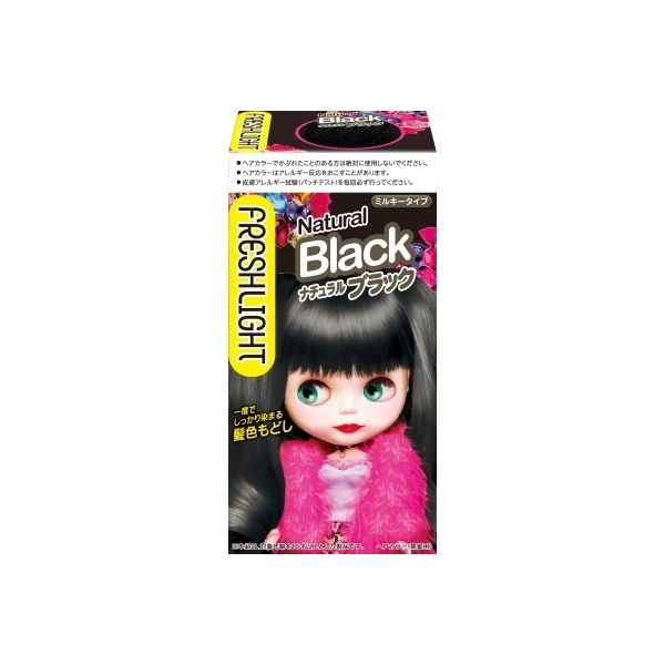 ヘンケルジャパン フレッシュライト ミルキー髪色もどし ナチュラルブラック 4987234322671 1個（直送品）