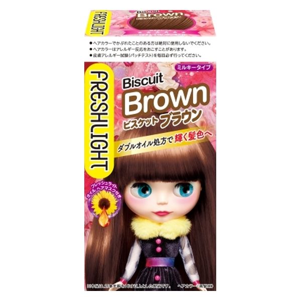 ヘンケルジャパン フレッシュライト ミルキーヘアカラー ビスケットブラウン 4987234322473 1個（直送品）