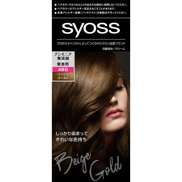 ヘンケルジャパン サイオス ヘアカラー クリーム 4-BG ベージュゴールド 4987234360871 1個（直送品）