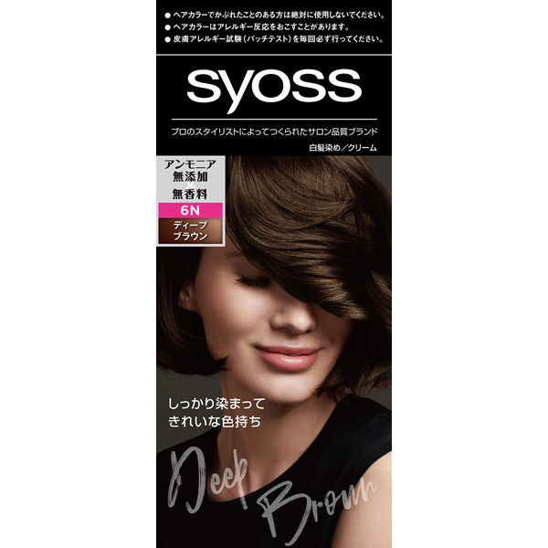 ヘンケルジャパン サイオス ヘアカラー クリーム 6N ディープブラウン 4987234362585 1個（直送品）