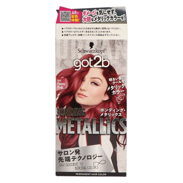 ヘンケルジャパン ｇｏｔ２ｂ　ボンディング・メタリックス　ヘアカラー　ピオニーピンク 4987234390595 1個（直送品）