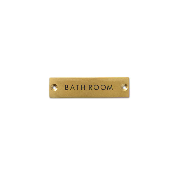 ポッシュリビング サインプレート 「BATH ROOM」 アンティーク