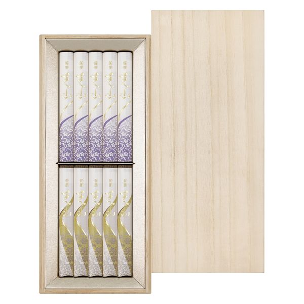 日本香堂 芝山二種香　桐箱短寸１０入 4902125650176 1個（直送品）