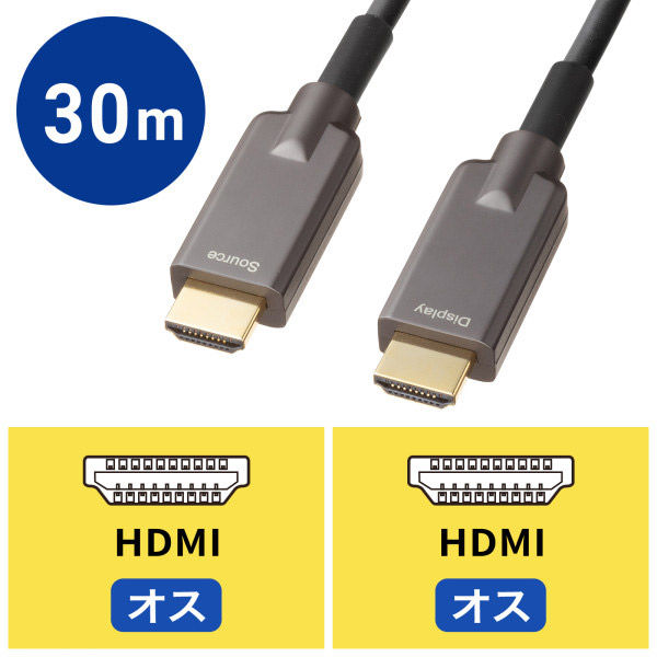 サンワサプライ  アーマードHDMIケーブル（30m） KM-HD20-UFBA30（直送品）