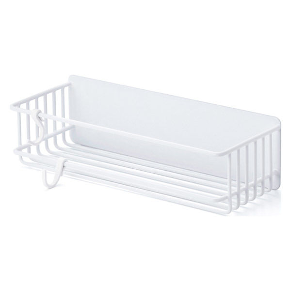 ディスペンサーラック バスルーム お風呂 マグネット 収納 フック付 ホワイト KAWBSLDPWH エレコム 1個（直送品）