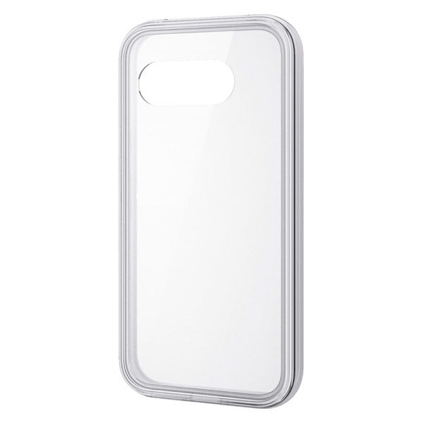 P251 ケース ハイブリッド カバー 衝撃吸収 軽量 ホワイト×クリア PM-P251HVAIR2WH エレコム 1個（直送品）