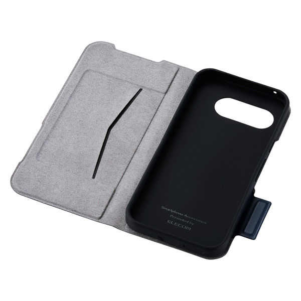 P251 ケース レザー 手帳型 超軽量 ネイビー PM-P251PLFUNV エレコム 1個（直送品）