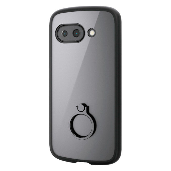 P251 ケース ハイブリッド 衝撃吸収 軽量 リング付 ブラック PM-P251TSLFCRBK エレコム 1個（直送品）