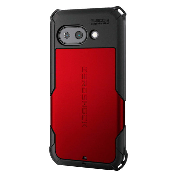 P251 ケース ハイブリッド 衝撃吸収 レッド PM-P251ZERORD エレコム 1個（直送品）