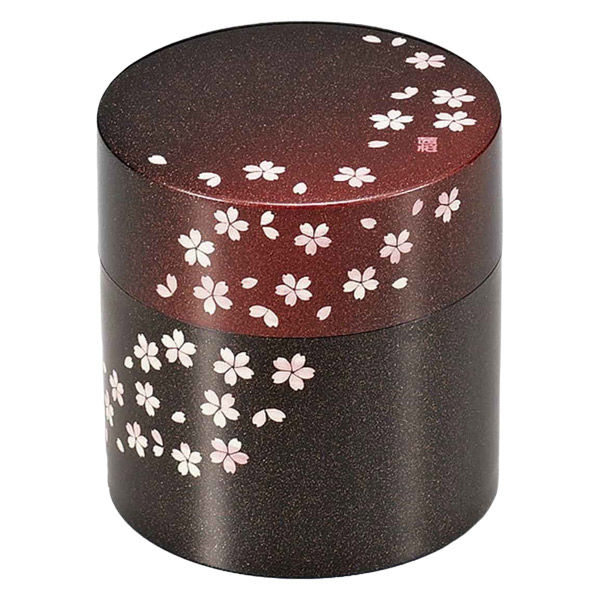 たつみや 茶筒 350ml 茜桜赤 HAKOYA 425838 1個（直送品