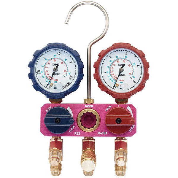 イチネンTASCO デジタルゲージマニホールドキット TA122ME-1 1式