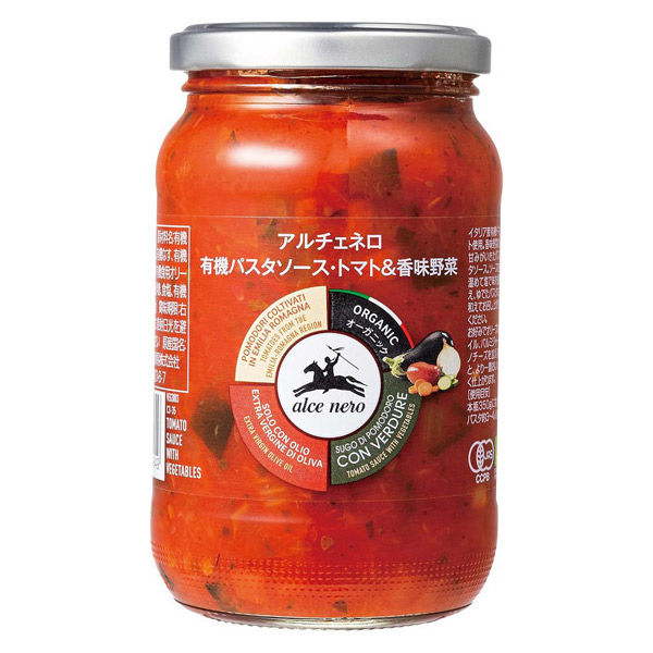 アルチェネロ 有機パスタソース・トマト＆香味野菜 350g 1個 日仏貿易 イタリア オーガニック