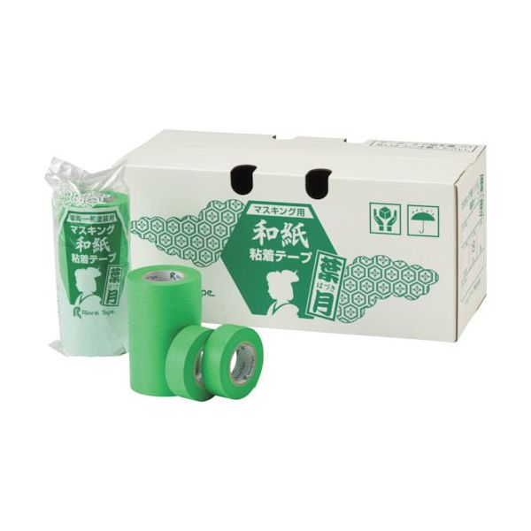 リンレイテープ マスキング用和紙粘着テープ #138葉月 30×18 #138-30X18 1セット(400巻) 611-1856（直送品）