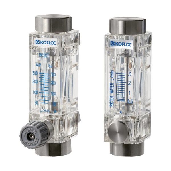 コフロック KOFLOC 大流量用樹脂製フローメーター RK50T-V-3/8-WATER-3L/MIN 1個 667-3074（直送品）