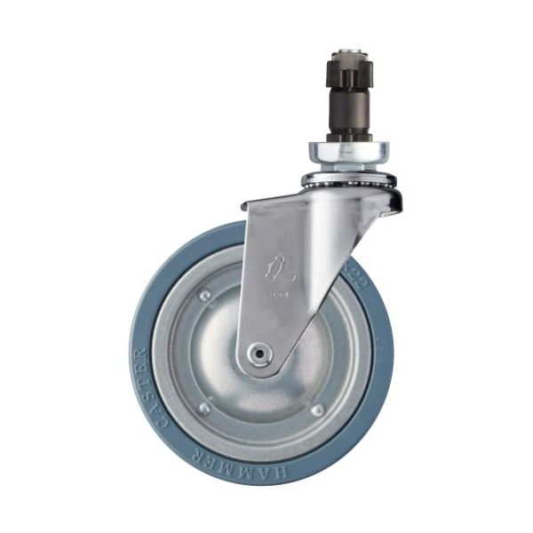 ハンマーキャスター ハンマー パイプ差込プレスタイヤ車 4201EN-PR125 1個 337-3115（直送品）
